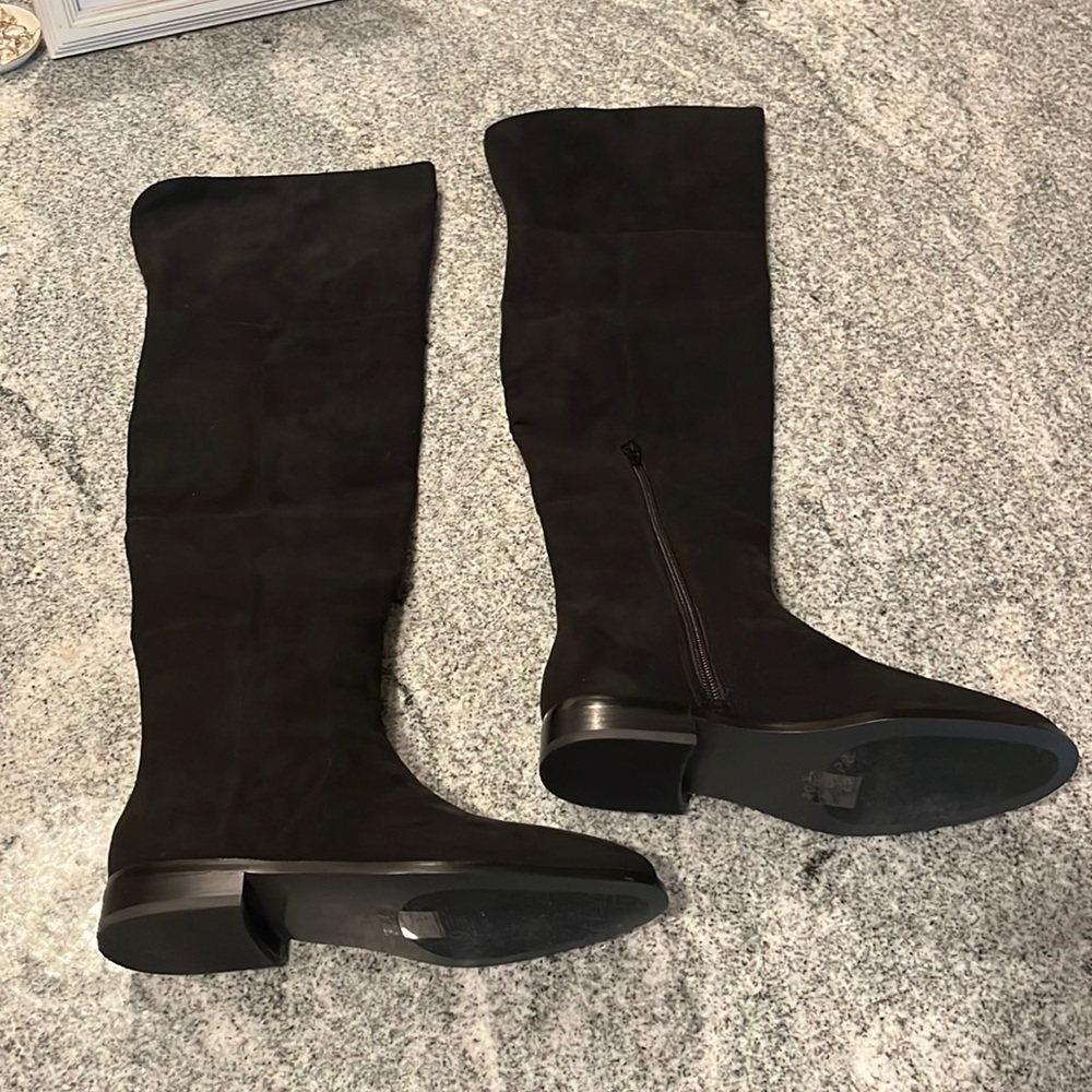 JCREW FACTORY- NWOB- faux suede over the knee boots- size 7 1/2 - never worn